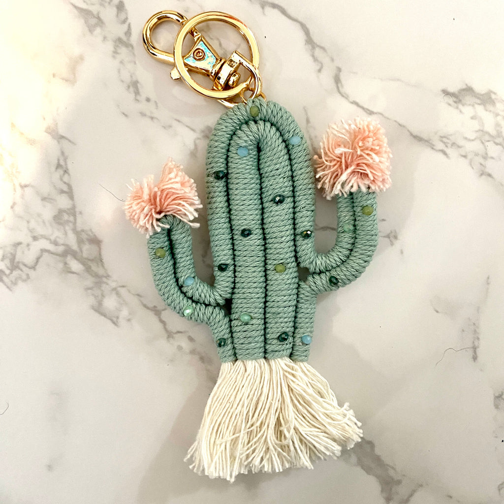 Cactus Fringe Keychain