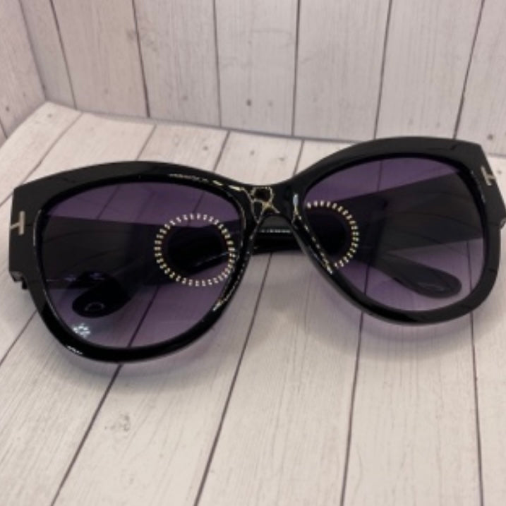 Black and Smoke Cat Eye Sunglasses