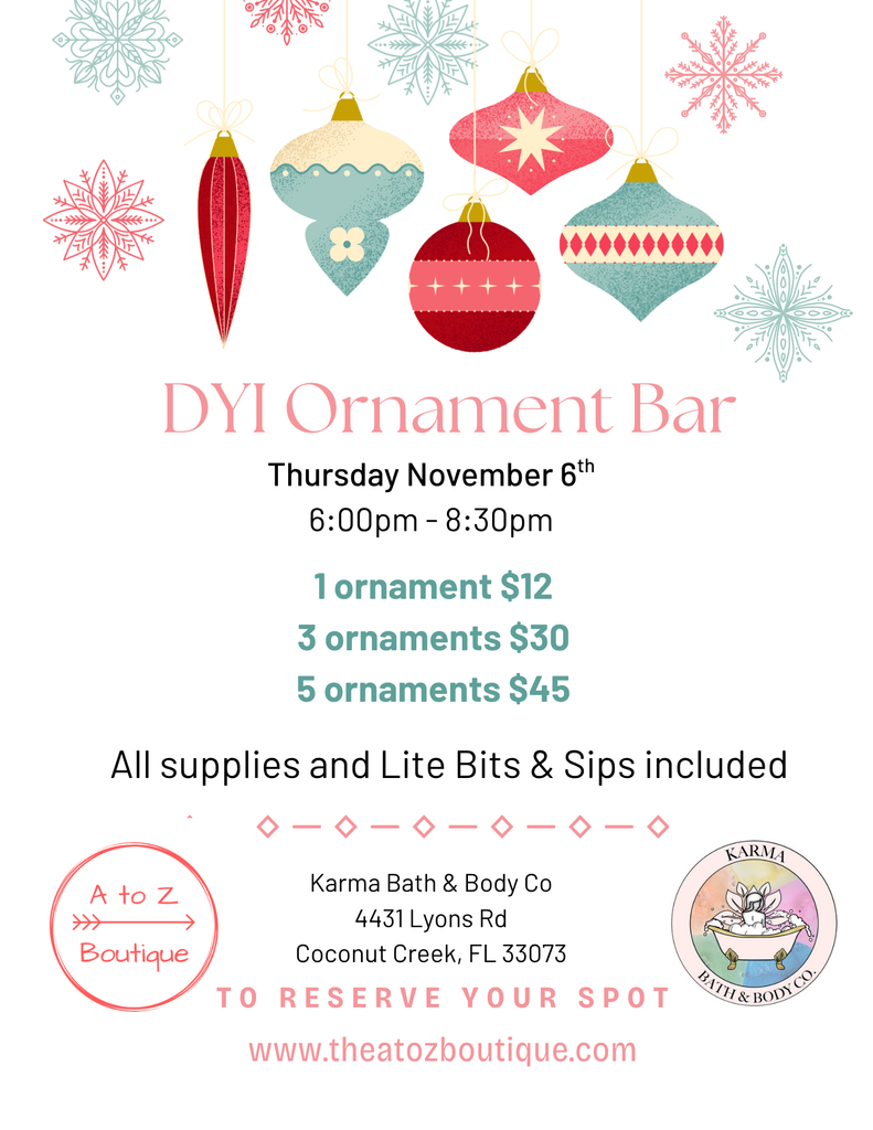 DIY Ornament Bar