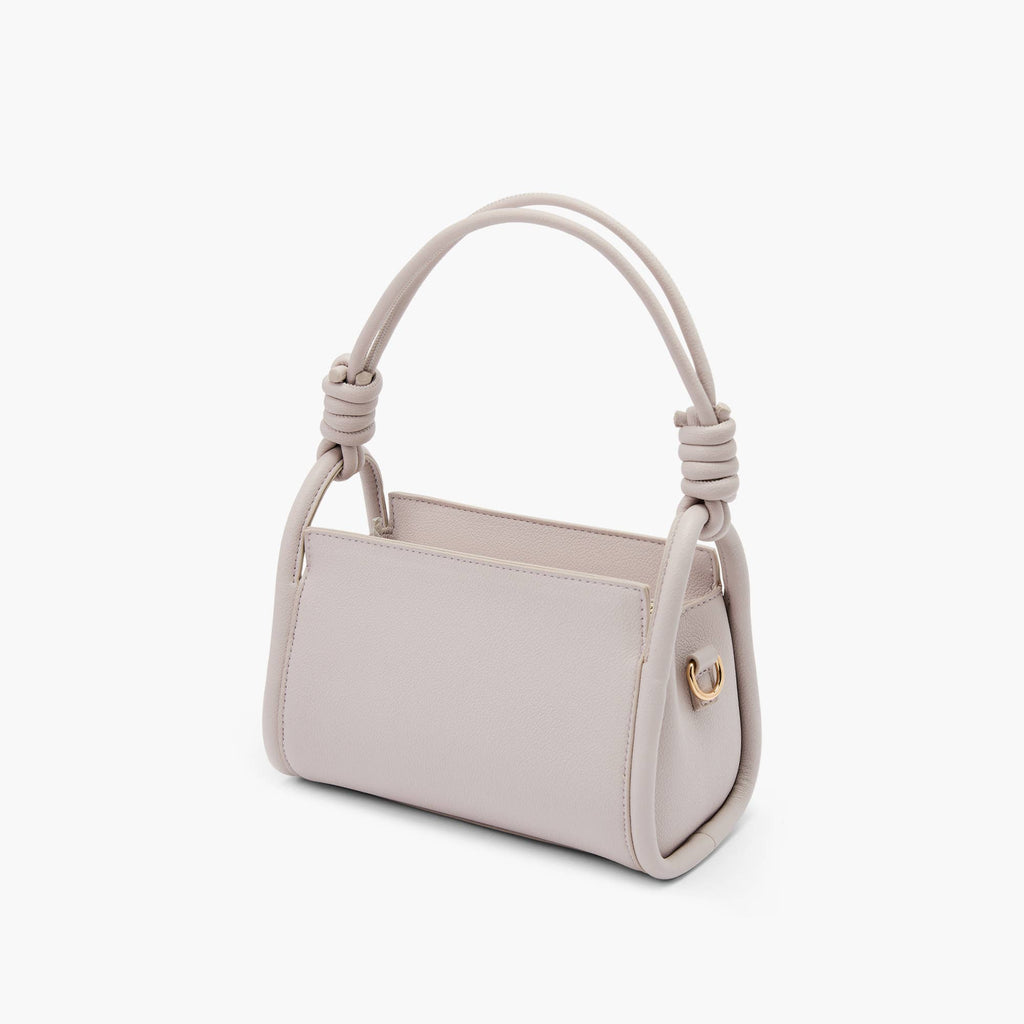 Lilac Braided Handle Satchel