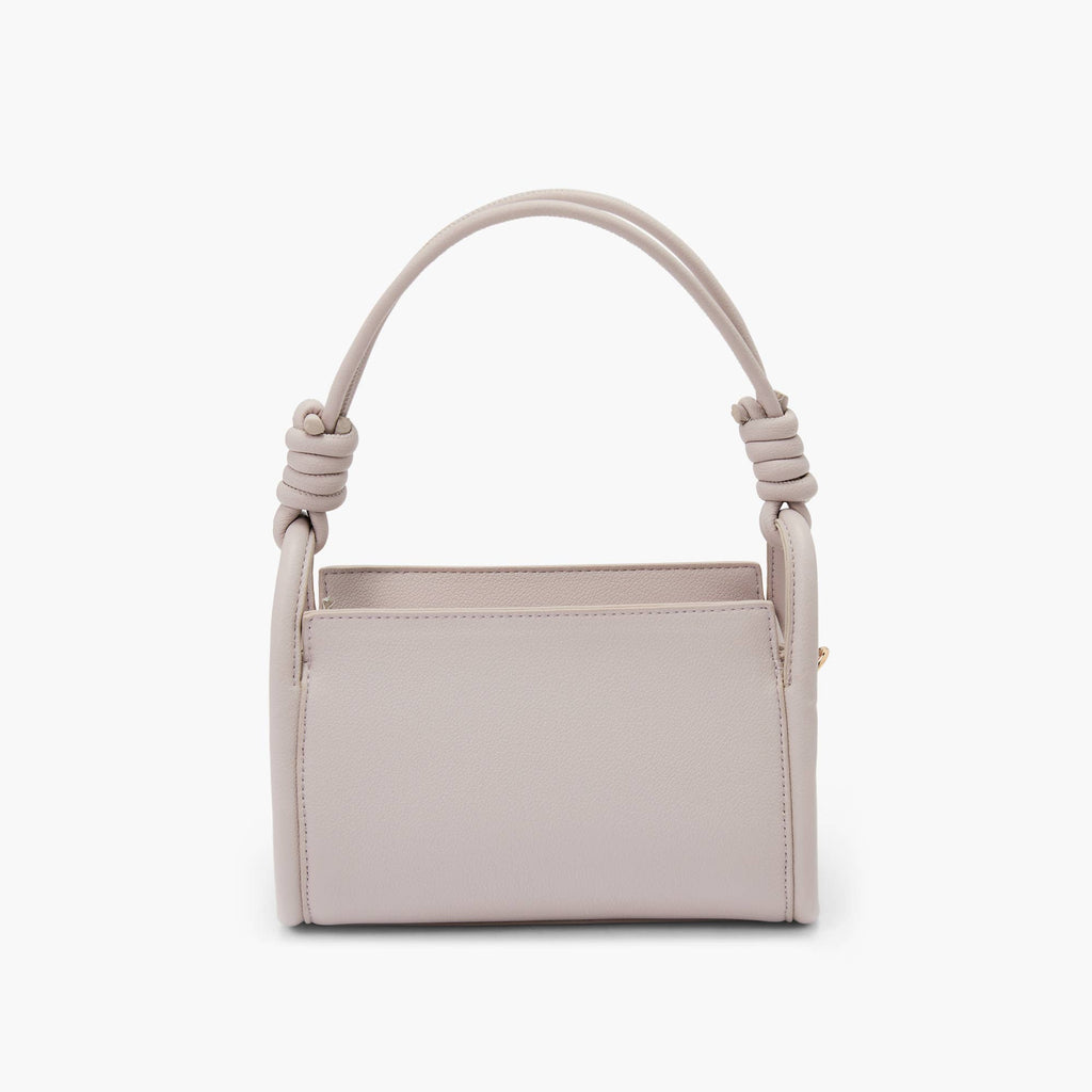 Lilac Braided Handle Satchel