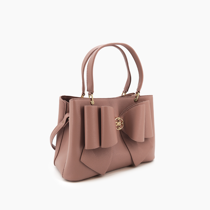 Mauve Bow Crossbody Bag