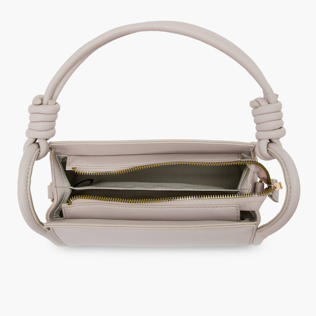 Lilac Braided Handle Satchel
