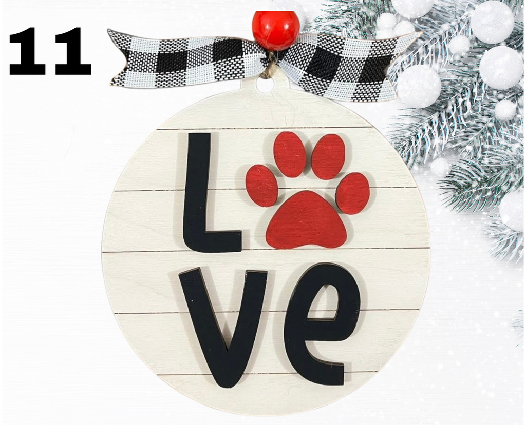 DIY Ornament Bar Ticket