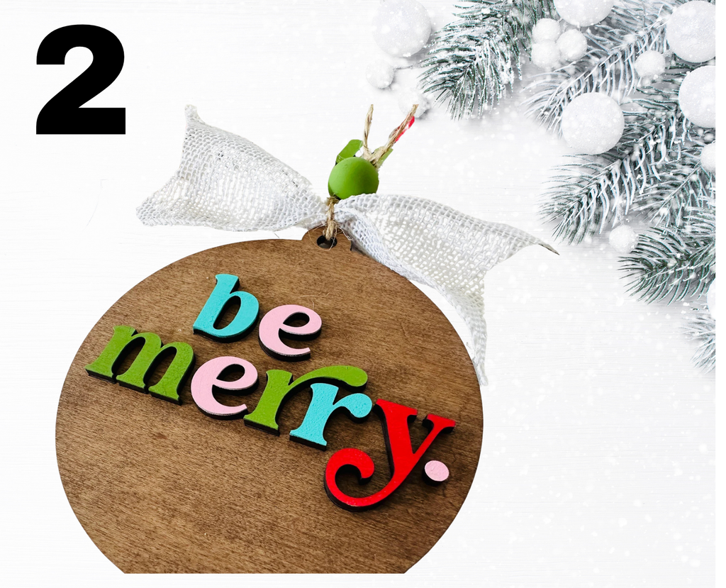 DIY Ornament Bar Ticket