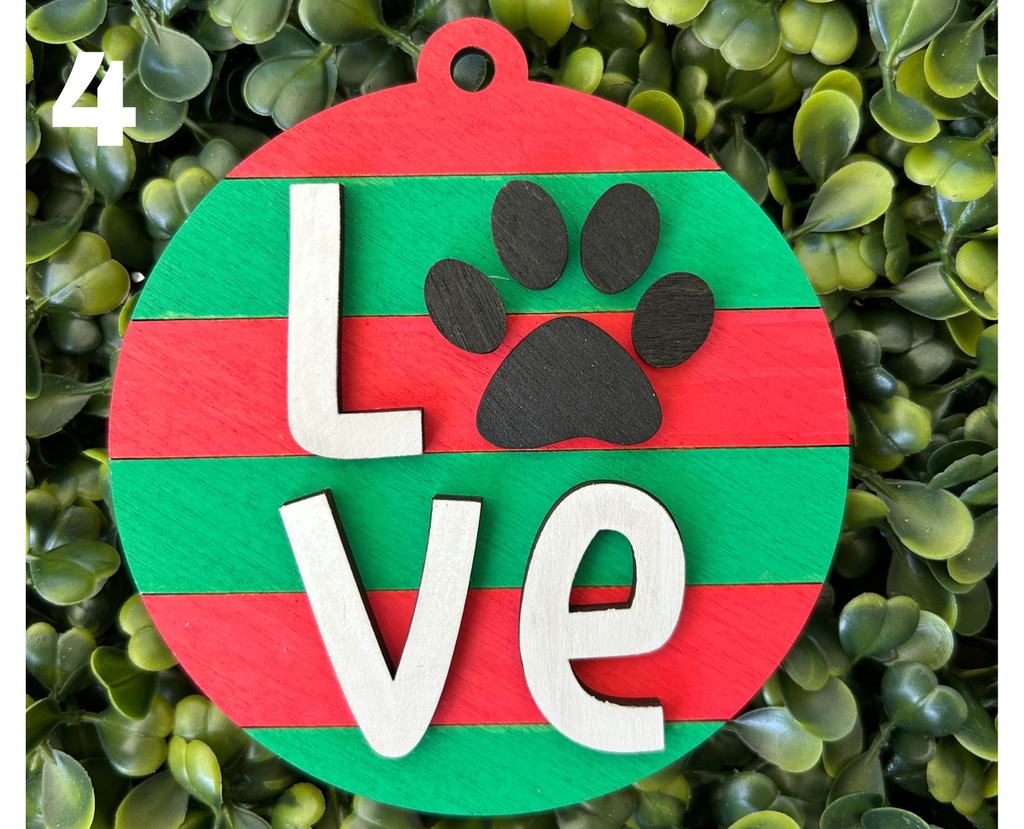 DIY Ornament Bar Ticket