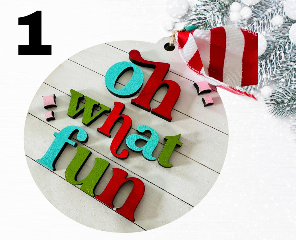 DIY Ornament Bar Ticket