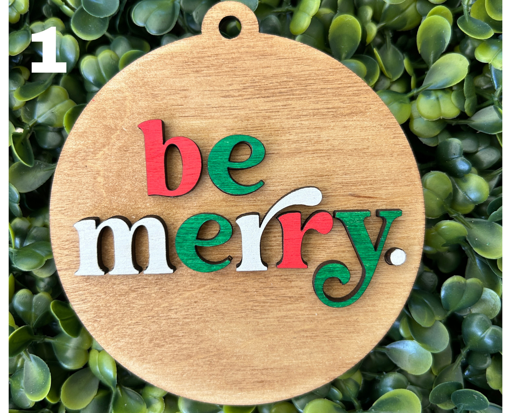 DIY Ornament Bar Ticket