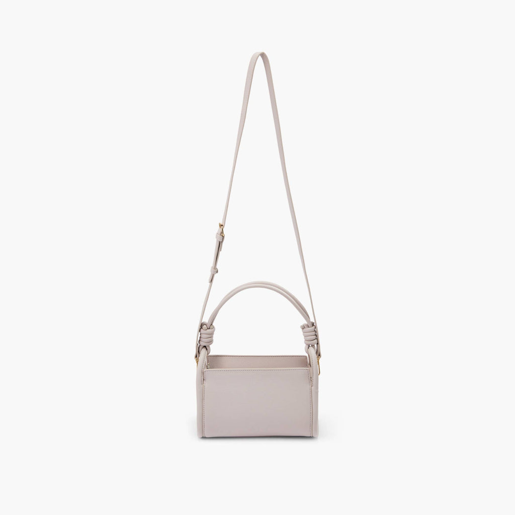 Lilac Braided Handle Satchel