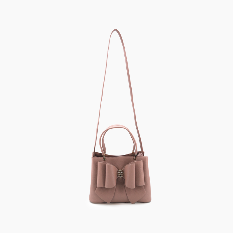 Mauve Bow Crossbody Bag