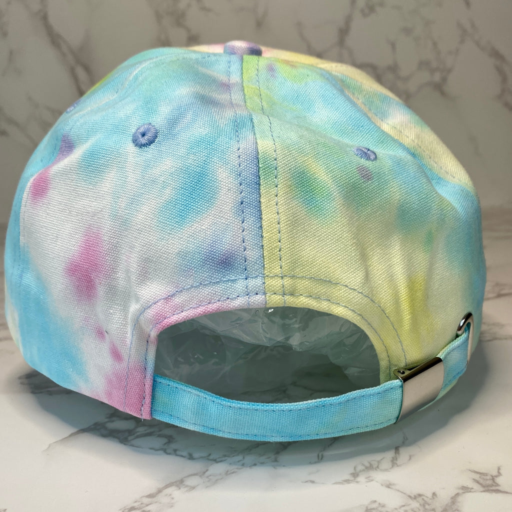 Pink Blue and Yellow Tie Dye  Hat