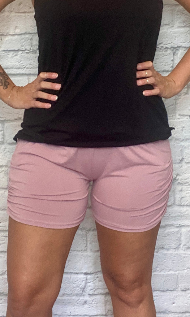 Dusty Pink Harem Shorts